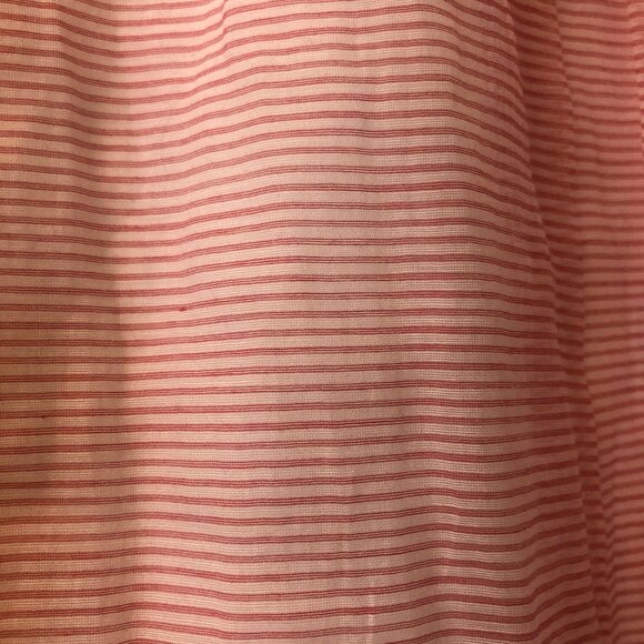 Talbots Red white Peppermint Striped Silk Blend Sheer Pleated Skirt Small 4 Cute - Picture 2 of 8